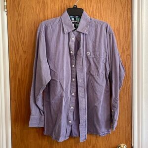 Panhandle Purple Striped Button Down